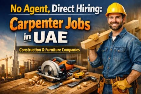 No Agent, Direct Hiring: Carpenter Jobs in UAE Construction & Furniture Companies (2026)