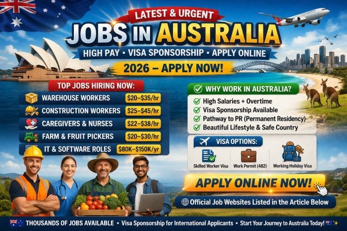 Jobs in Australia – Apply Online for Top Company Opportunities (2026)