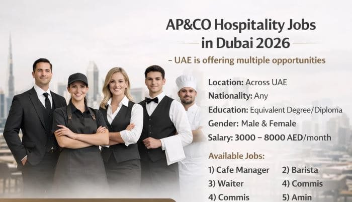 AP&CO Hospitality Jobs in Dubai 2026 – Apply Online for UAE Vacancies