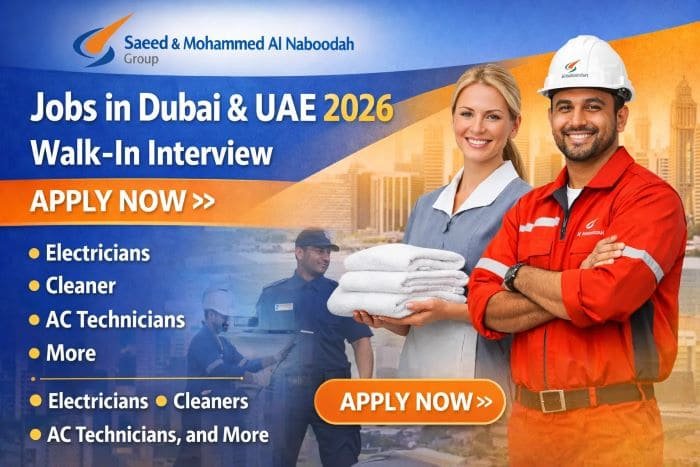 Saeed & Mohammed Al Naboodah Group Jobs in Dubai & UAE 2026 – Walk-In Interview