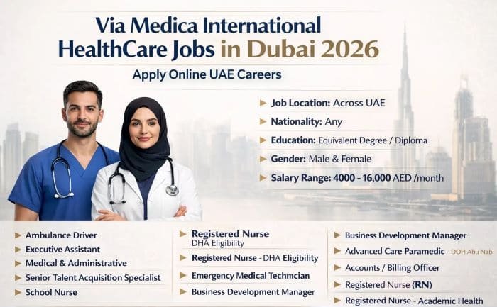 Via Medica International HealthCare Jobs in Dubai 2026 – Apply Now