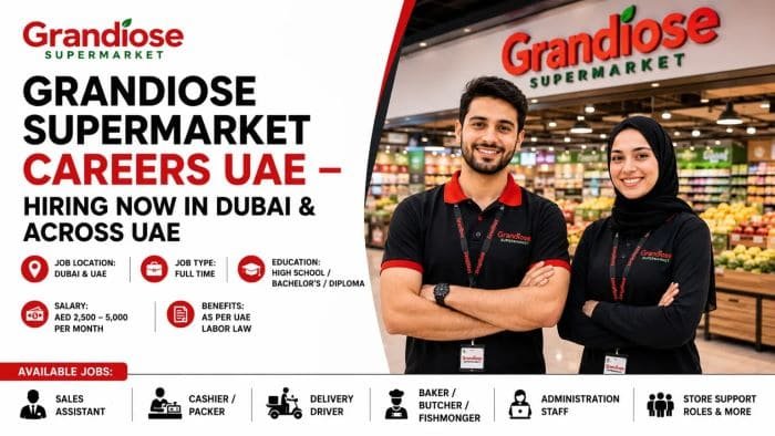 Grandiose Supermarket Careers UAE 2026 – Hiring Now in Dubai & Across UAE